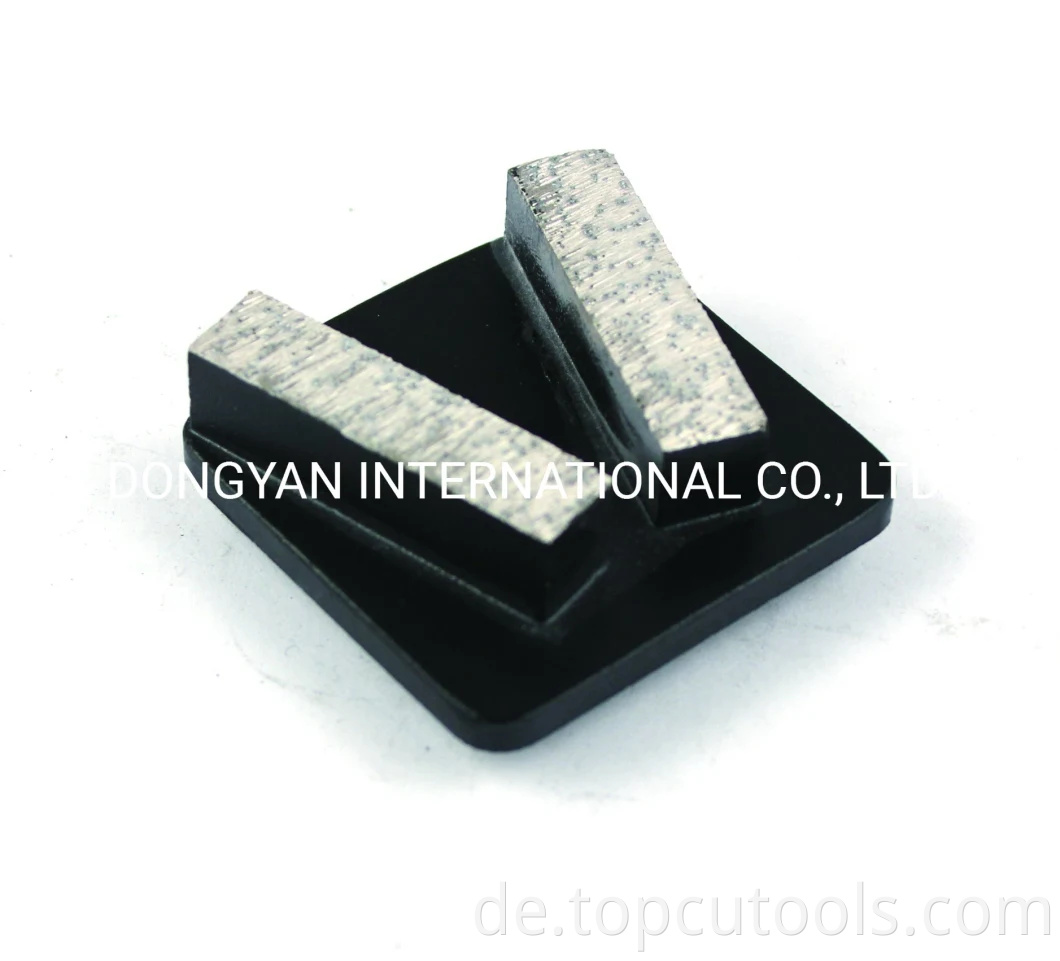 Betonboden Diamant Schleifschuhe Polierplatte mit 2 Segment